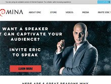 Tablet Screenshot of ericmina.com